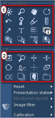 Επιλογές μενού περιβάλλοντος περιοχής εικόνας