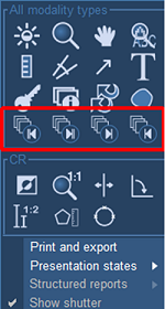 Κουμπιά πλοήγησης σε σειρές