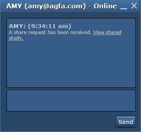 Παράδειγμα παραθύρου συνομιλίας με σύνδεση για μετάβαση σε κοινόχρηστη εξέταση