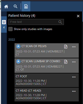 Ιστορικό ασθενούς XERO Workflow.